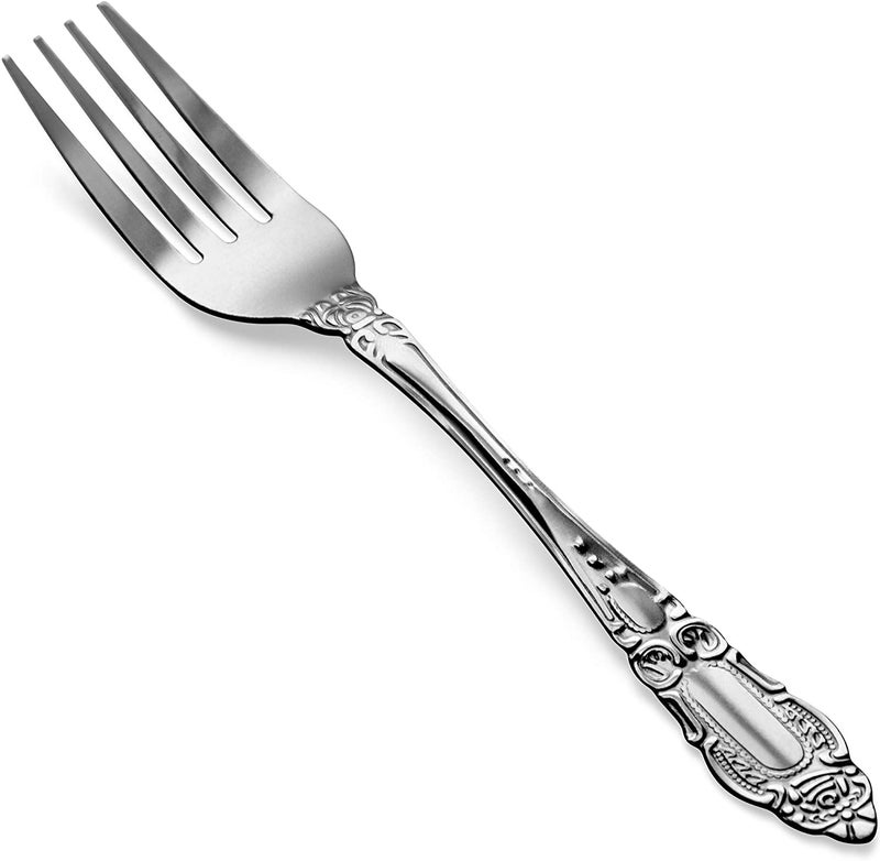 DecorRack 12pcs Dinner Forks, Stainless Steel, 7.5 inches, Flatware, Dishwasher Safe - Image 1